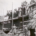Haukijärven alakoulun rakennustyömaalta 1940