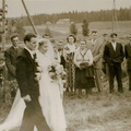 Aulis ja Marja Sunin häät Mustajärvellä 1954