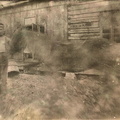 Tiettävästi ainoa valokuva Valkaman 1921 palaneesta talosta. 