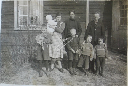 Vuoren perhe Rantalassa 1938