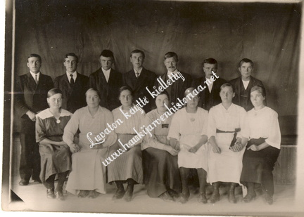 Työväenyhdistyksen ja urheiluosasto Ryhdin johtokunnat 1920-luvun alussa