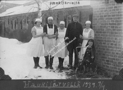 Pakkasen työväkeä